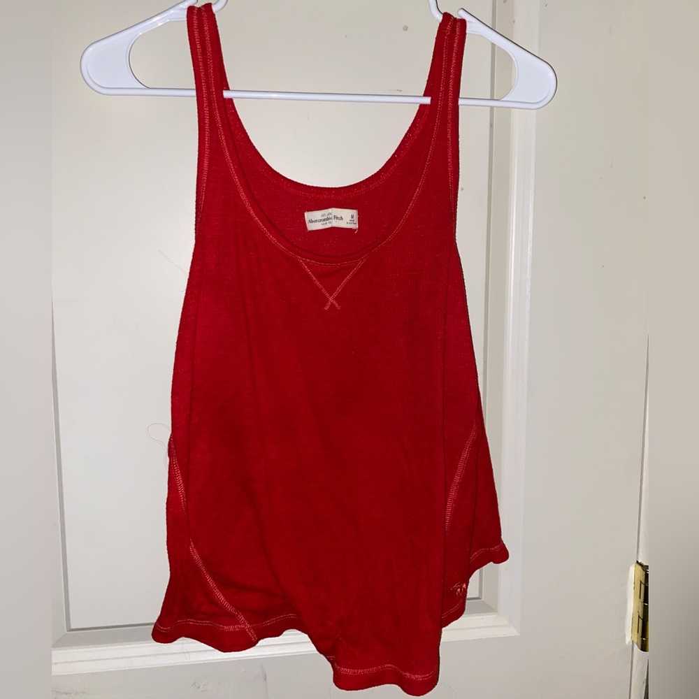 ABERCROMBIE & FITCH red tank top